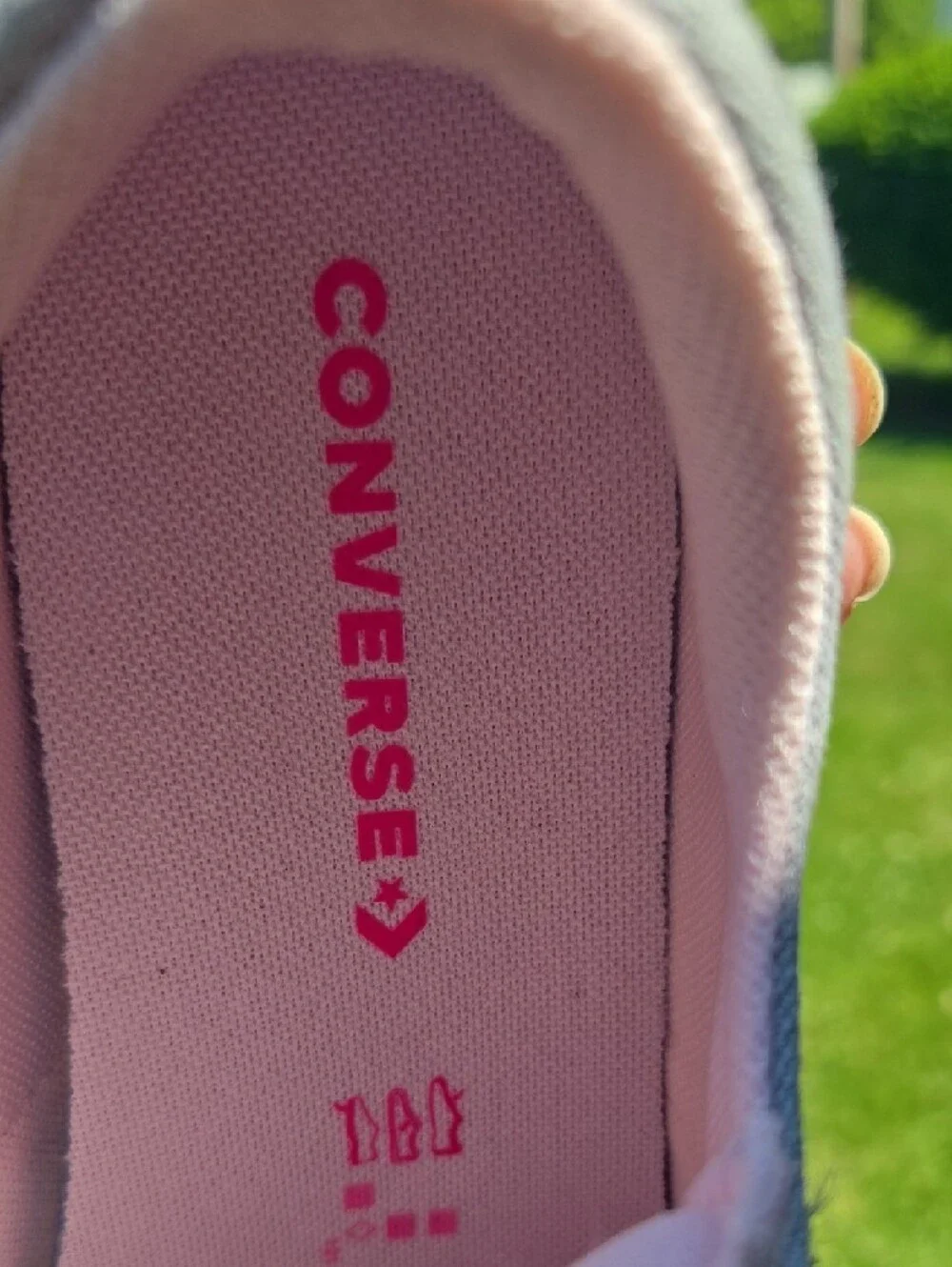 Converse Kids Gray and Pink All Star Sneakers